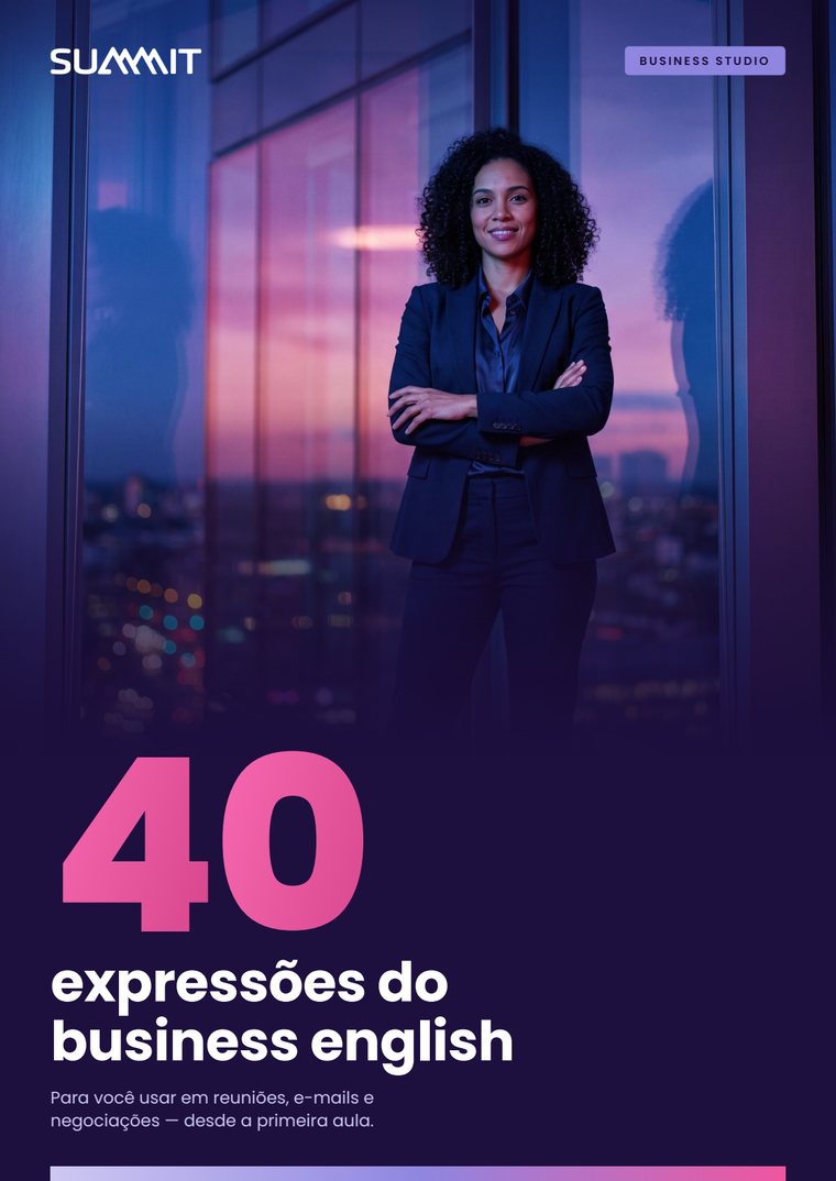 Capa do material: 40 expressões do business english
